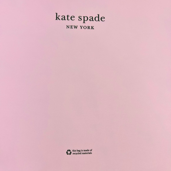 Kate Spade New Logo Pink XL Large Drawstring Dust Bag - Picture 3 of 5